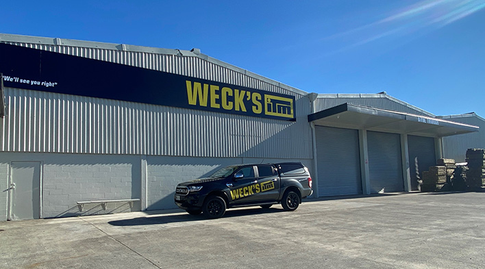 Weck's ITM Pukekohe warehouse and vehicle