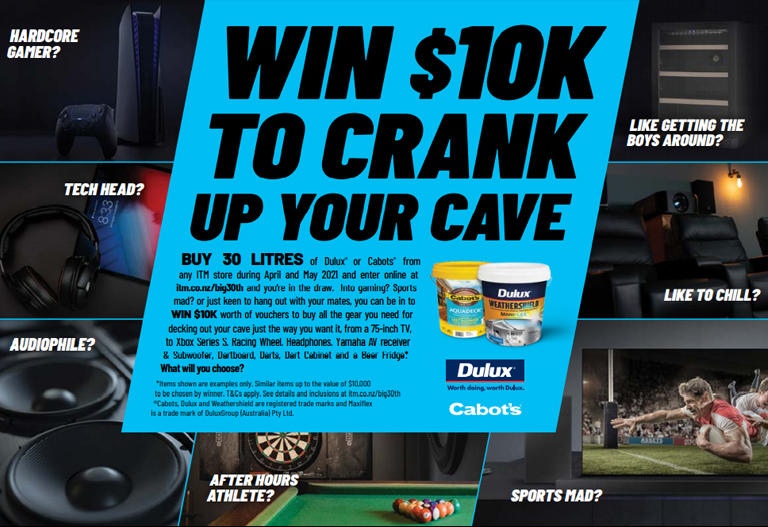 Win 10k To Crank Up Your Cave
